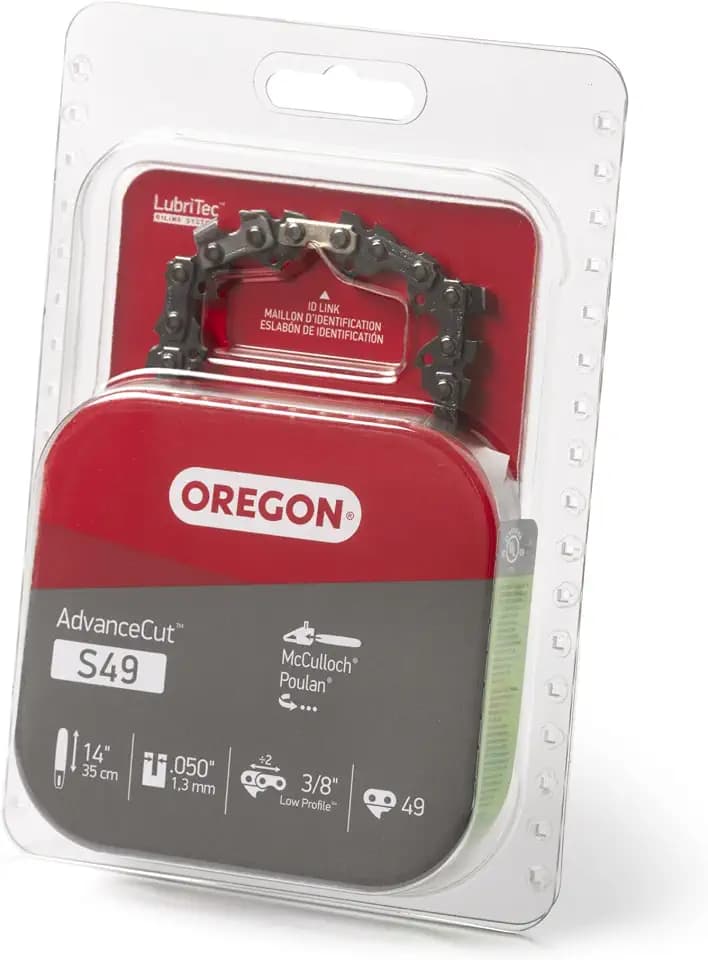 Oregon Chainsaw Chain for 14" Bar, 3/8" LP, .050" Gauge, 49 Drive Links