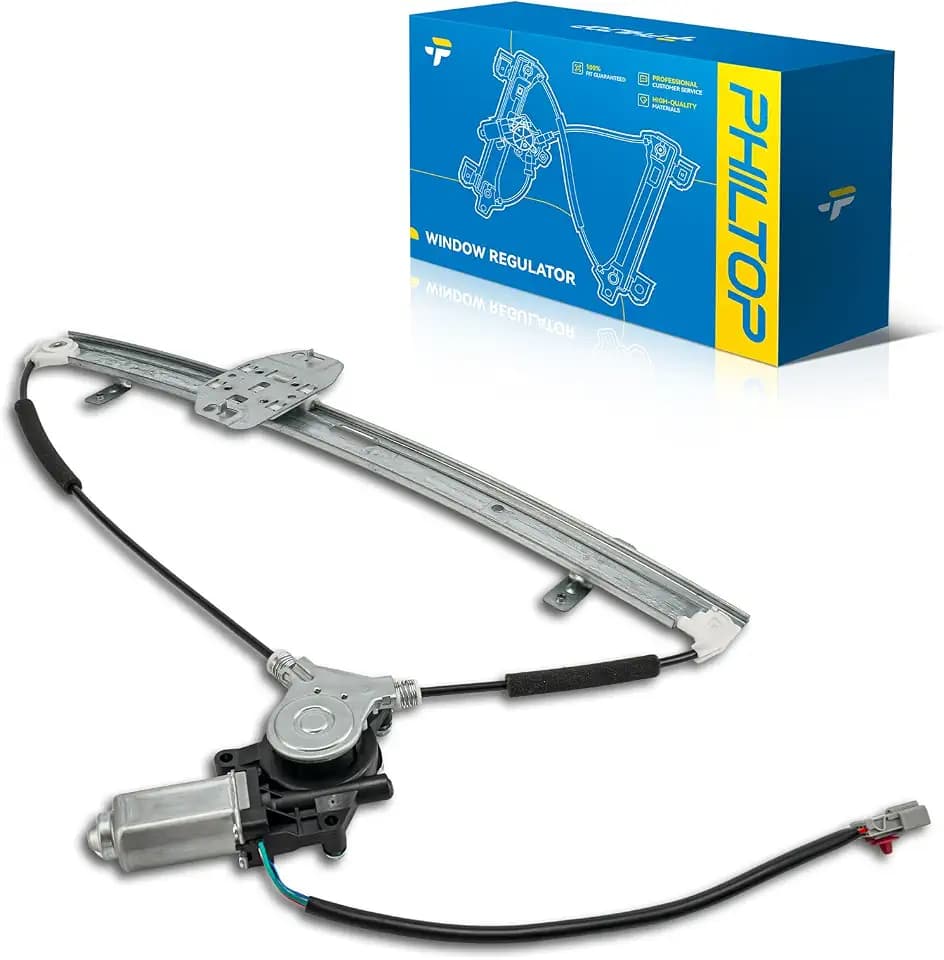 PHILTOP Front Left Power Window Regulator w/Motor for Honda Odyssey 99-02