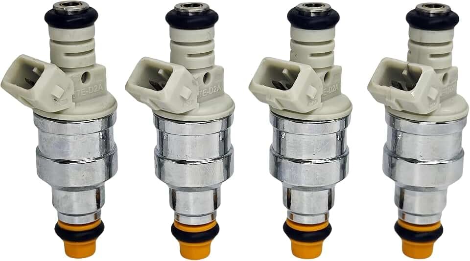 Fuel Injectors Pack of 4 Compatible with Ford Ranger B2500 Mustang Tempo 2.5L L4 1985-2001, Replace F87E-D2A, F87E-B2A, F87E-D2C, F87E-D2B, F87E-B2B