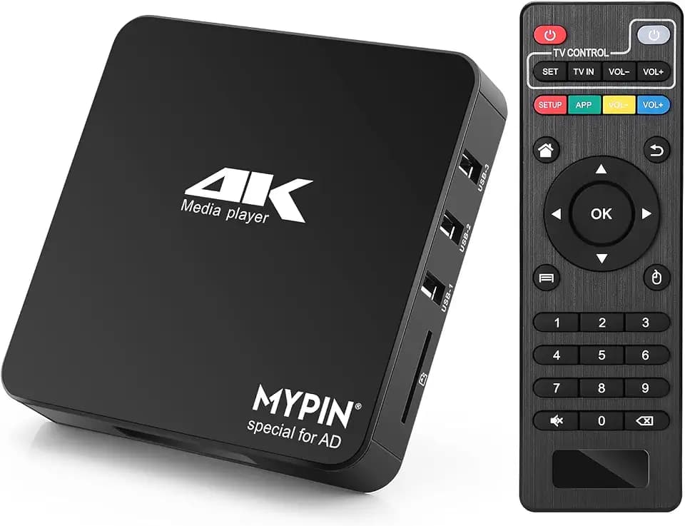 4K@60hz MP4 Media Player Support Advertising Subtitles/Timing, Networkable