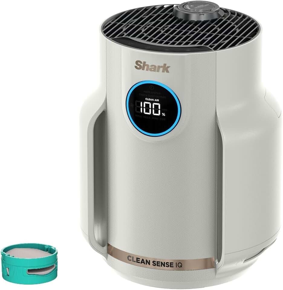 Shark NeverChange Luftreiniger für Allergiker, HEPA-Filter, Dove HP072EU