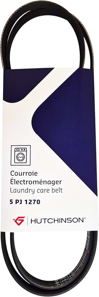 Hutchinson courroie lave-linge- Poly V 5PJ1270- Electroménager. Qualité et origine constructeur.