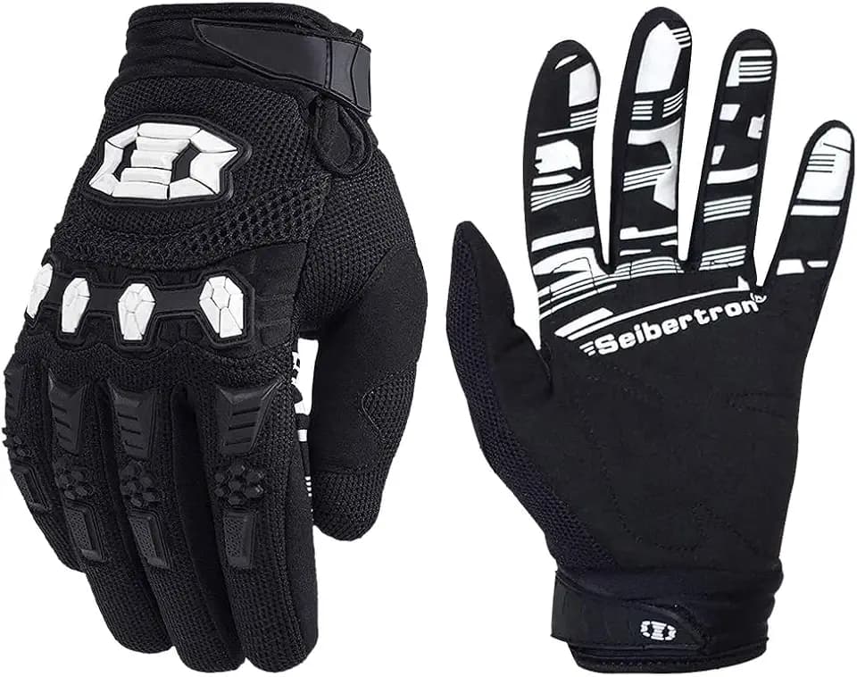 Seibertron Dirtclaw Fahrradhandschuhe, Halbfinger, Gel, gepolstert, rutschfest, stoßfest, für Motorrad, Rennen, BMX, MX, ATV, MTB, Sport, atmungsaktiv, stoßfest, robust