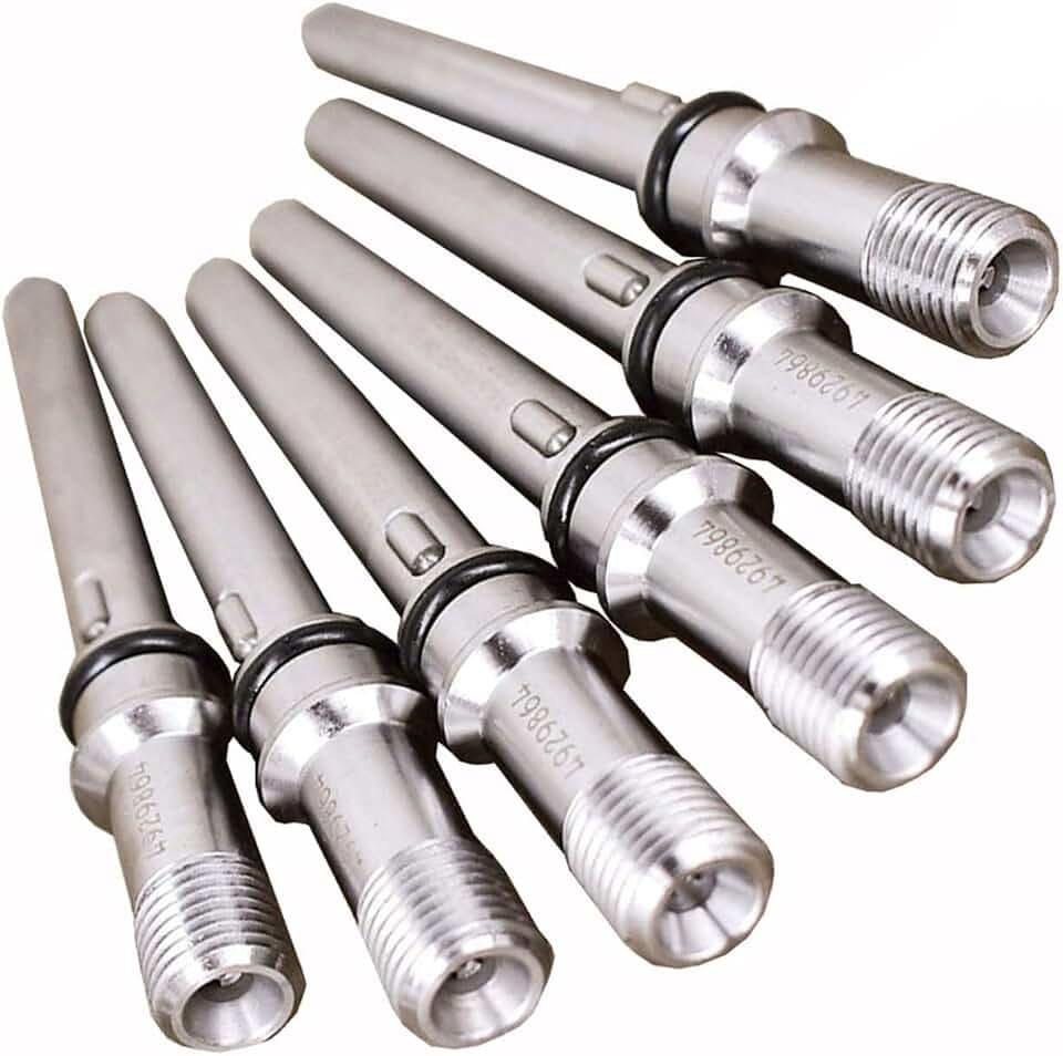6pcs Injector Connector Tubes 4929864 68005335AA 904-437 DIS300 2872395 Compatible with Dodge Cummins Diesel 5.9L 6.7L 03-07