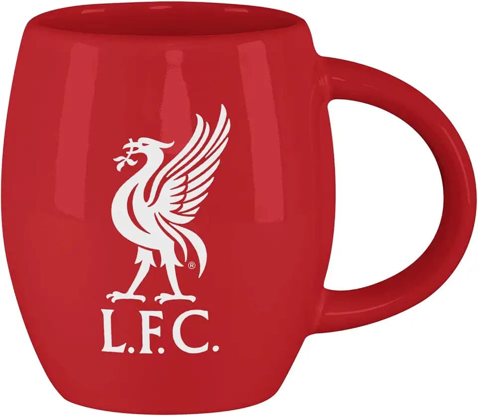 FOCO Offizielles Lizenzprodukt Liverpool FC Klassischer Buchstabenmuster-Mug, Tasse-Becher