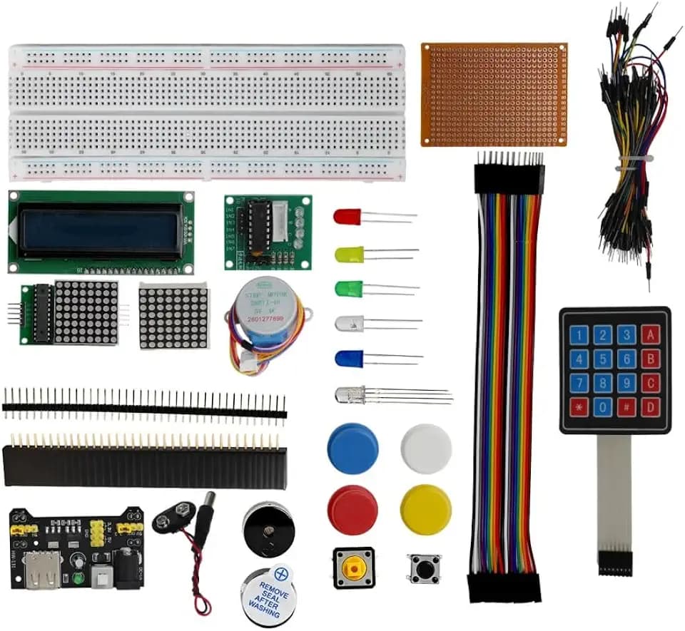 294pcs Electronics Breadboard Kit with Power Supply for Raspberry Pi