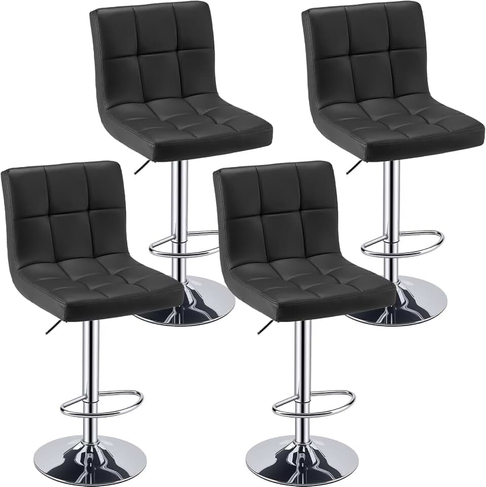 OLIXIS Bar Stools Set of 4, 24" Counter Height Bar Chairs for Kitchen
