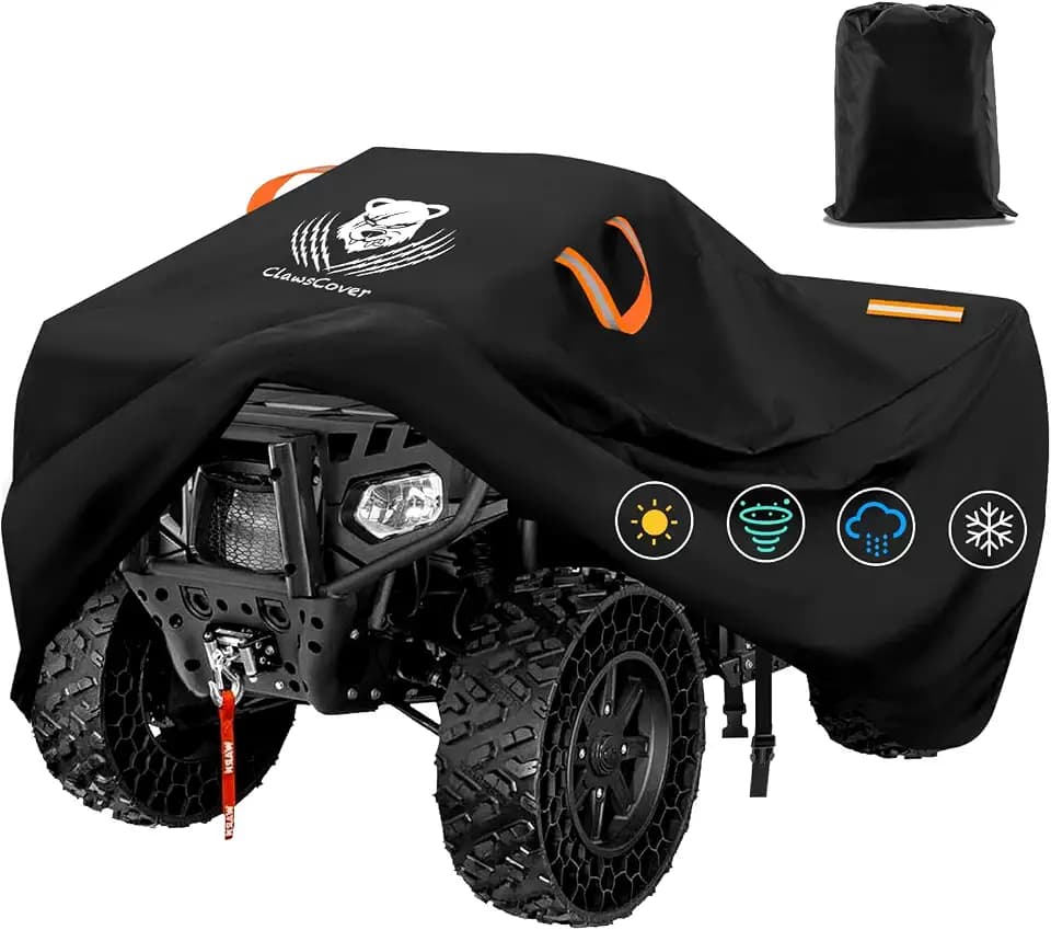 ATV Covers Waterproof Outdoor Heavy Duty,Rip-stop Polyester,Secure Buckles