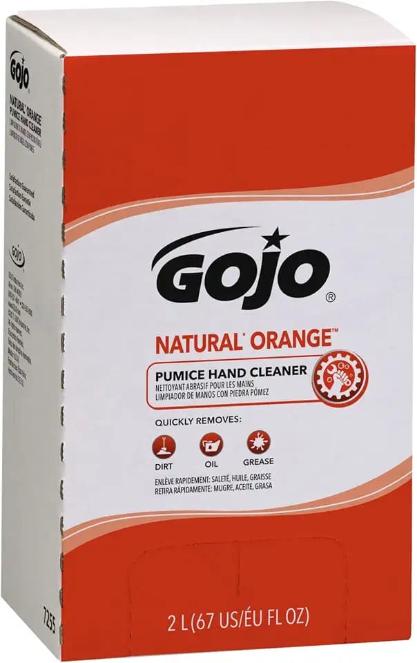 GOJO PRO TDX Natural Orange Pumice, Refill, 4ct x 2000 mL - 7255-04