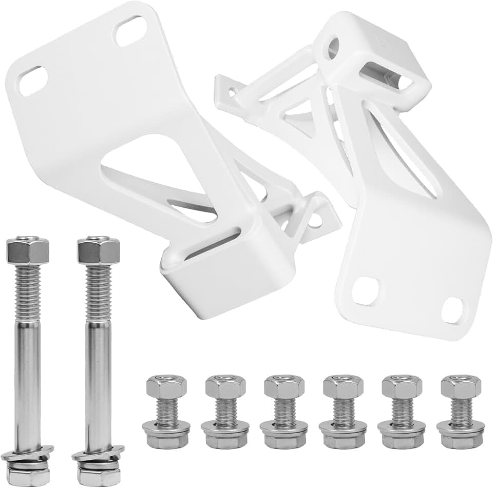 Motor Mount Brackets Compatible with Chevy C10 & GMC Truck – Fit for Small Block V8 1963-1972, Replacement for 2WD Pickup Perches, Fit for 69 C10 & LS Swap – Sheet Metal Construction