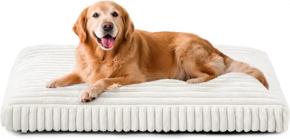 FURTIME Dog Beds Large Sized Dog, Washable Dog Bed for Crate, 35"