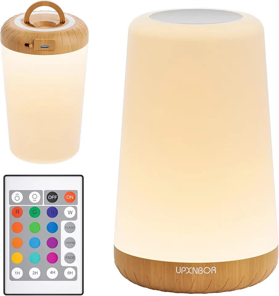 LED Nachttischlampe, Nachtlicht für Schlafzimmer & Kinderzimmer