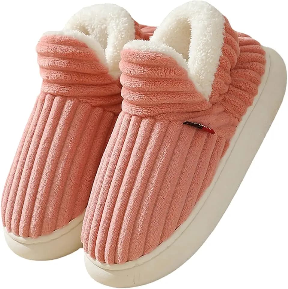 Hausschuhe Damen Herren Winter Warme Geschlossen Plüsch Weiche Modern Bequeme Rutschfeste Hausschuhe Damen Winter Wärme Bequem Plüsch Memory Foam rutschfeste