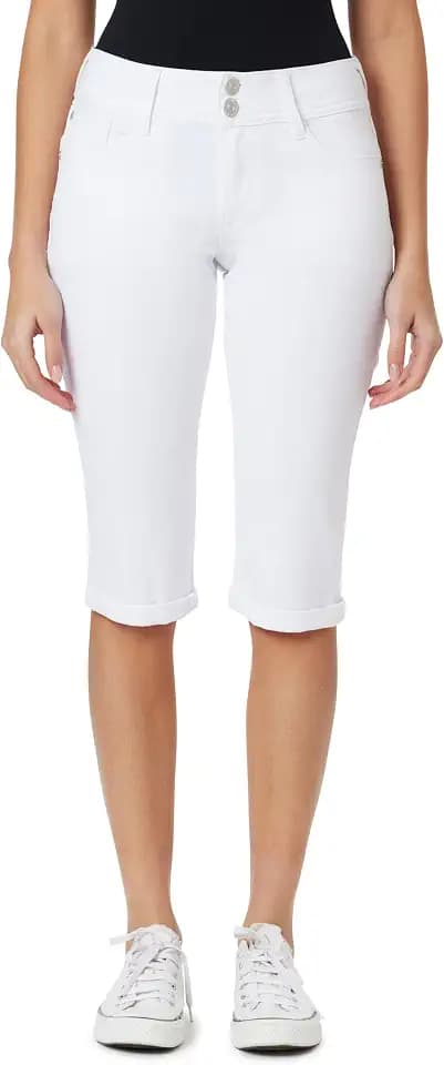 WallFlower Luscious Curvy Jean Capris for Women, Sizes 0-24