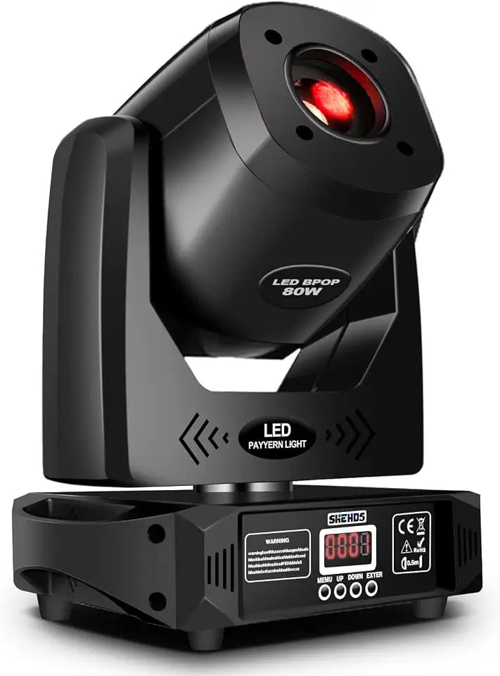 SHEHDS Moving Head Light LED 80W Spotlights, DJ Stage Lights