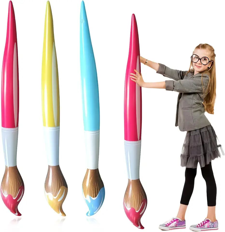 Back to School Balloons Colour Pen Balloons 3 Pack – 42 Inch Yellow Pink Blue Pencil Foil Balloons for Classroom Decor Teacher Student Party Supplies Balloon Accessories for School First Day