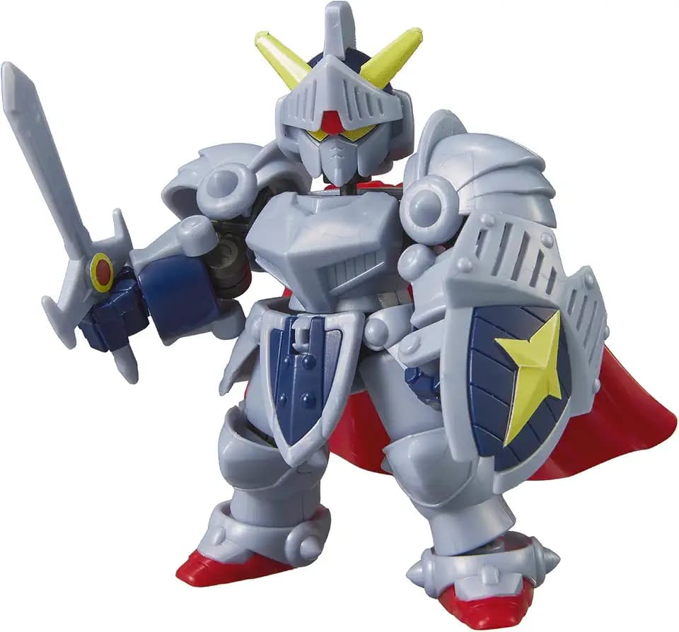 BANDAI Blockcross Knight Gundam – SD‑Gundam‑Roboter‑Bausatz (Ritter) – Mobile‑Suit‑Konstruktionsspielzeug Mecha mit austauschbaren Blöcken – Bauaktivität ab 8 Jahren 61054