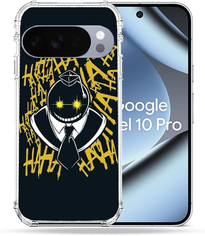 Verstärkte Schutzhülle für Google Pixel 10 Pro Manga Assassination Classroom Kuro, Schwarz