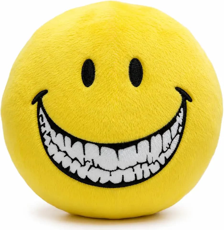 Verity Plüschtier 9.8 Zoll Gelber Smiley Horror Plüsch Figur Geschenk，A