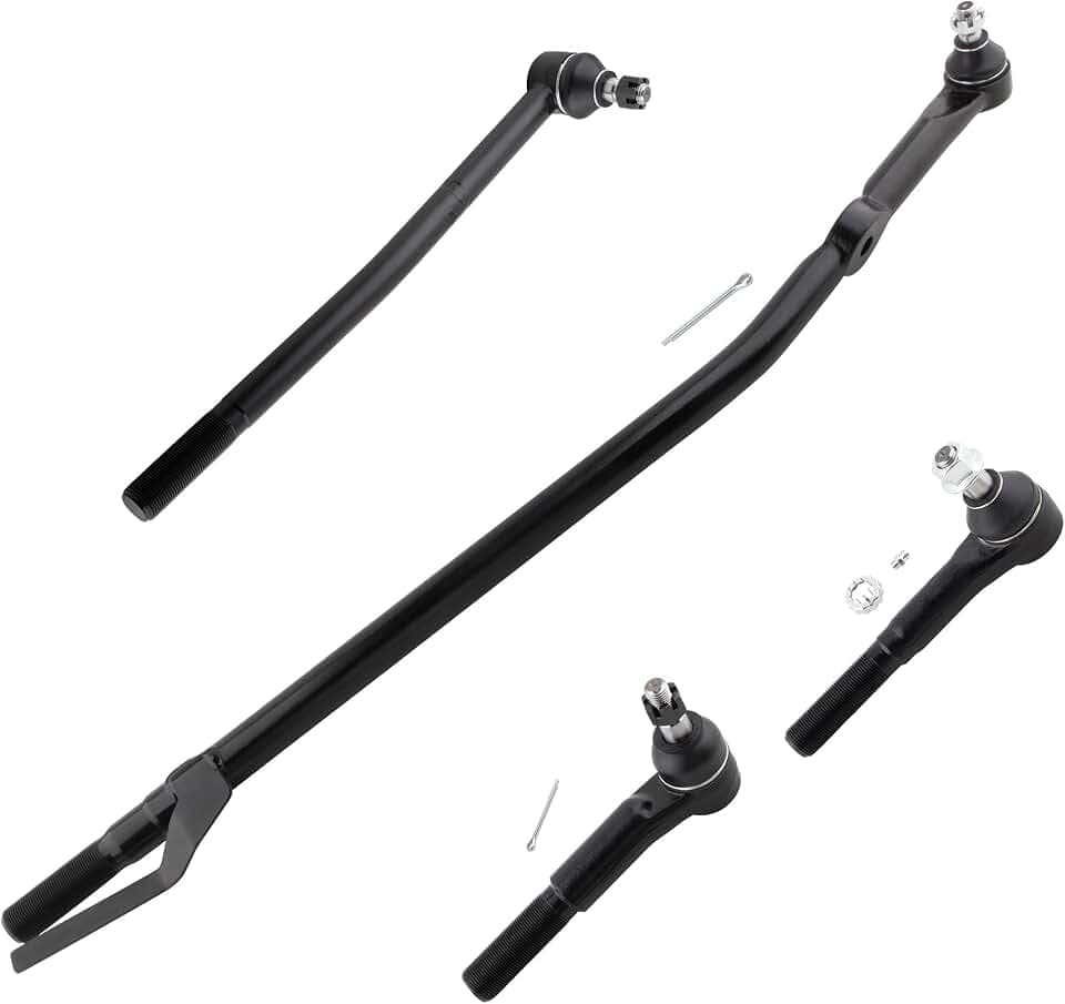 BOXI 4pc Front Inner Outer Tie Rods Fit for Ford Excursion 2000-2005 / for Ford F-250/F-350 Super Duty 1999-2004 / ES3417 ES3418 DS1433 DS1434