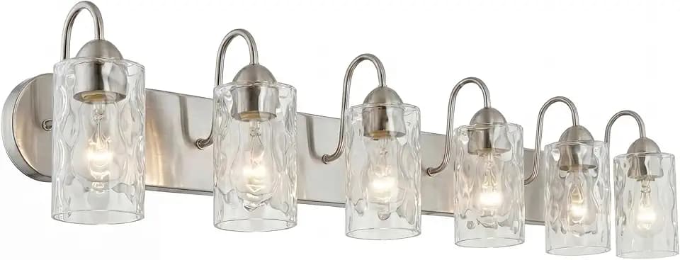 Kira Home Armada II 48" Large Modern 6-Light Bathroom Vanity Light