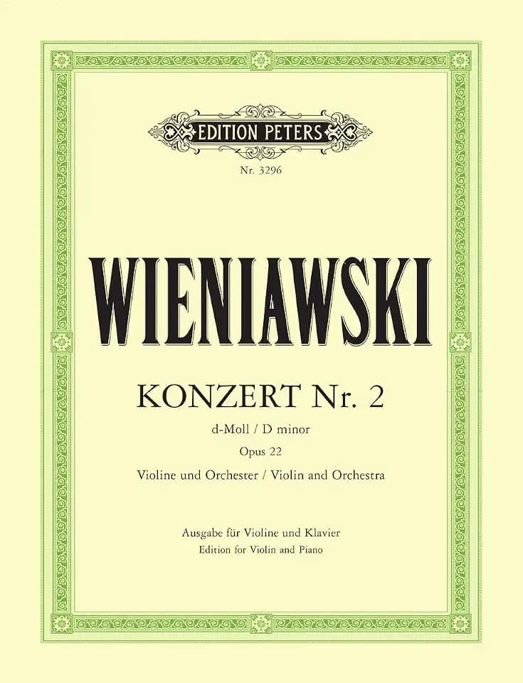 Violin Concerto No. 2 in D minor Op. 22 (Edition for Violin and Piano) (Edition Peters) (English and German Edition)