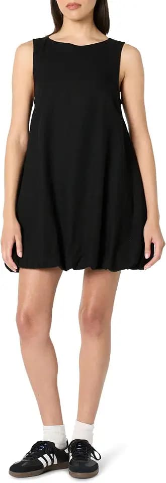 The Drop Womens Sleeveless Bubble Hem Mini Dress