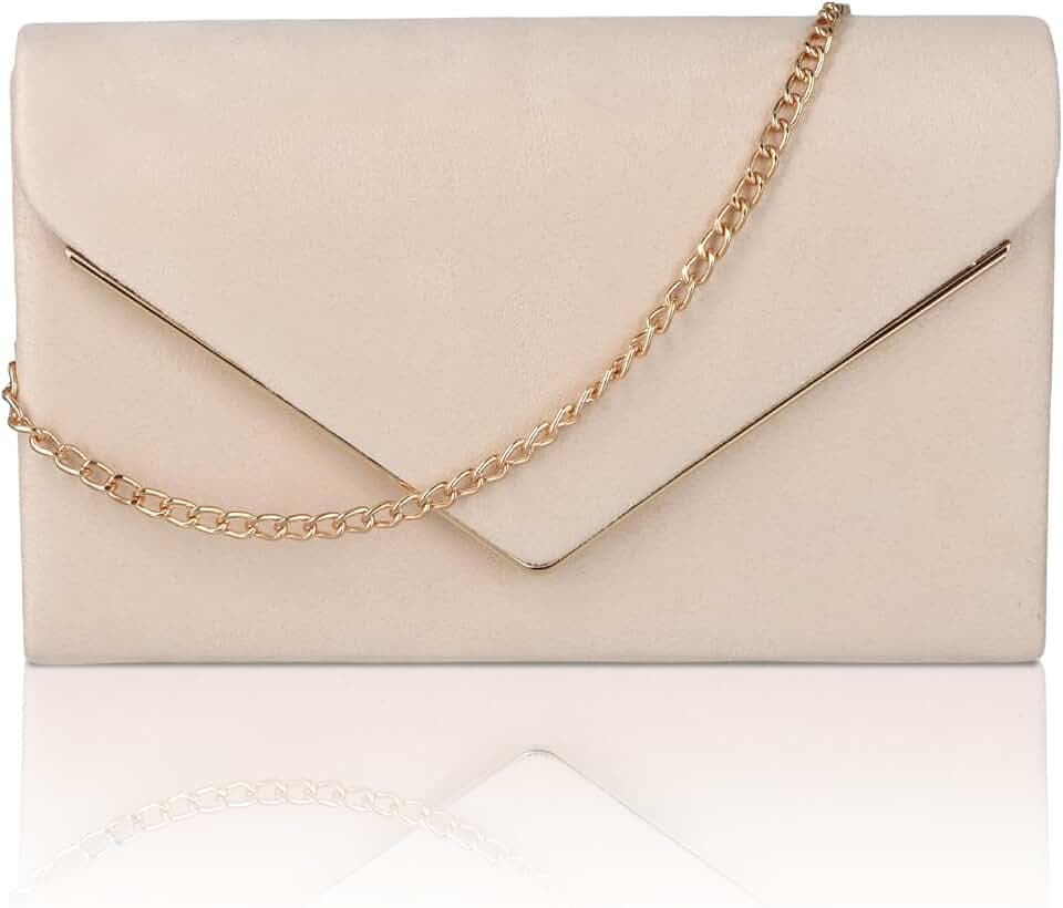 Damen-Clutches Handtasche Clutch Geldbörse für Frauen Abendtaschen mit abnehmbarer Kette Abschlussball Schulter Crossbody Tasche Damen stilvolle Kette Tasche für Hochzeit Party