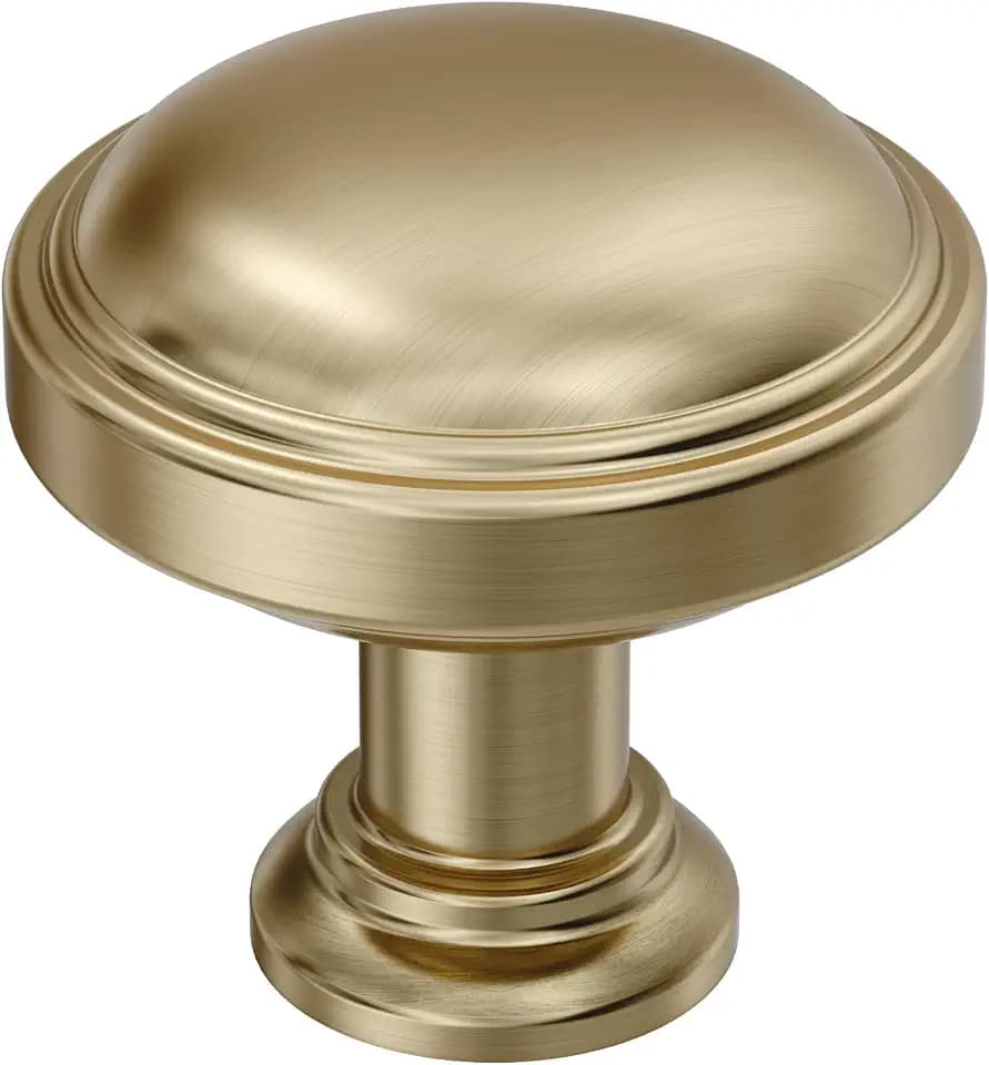 Amerock 1-1/4" Round Enlivity Golden Champagne Cabinet Knob