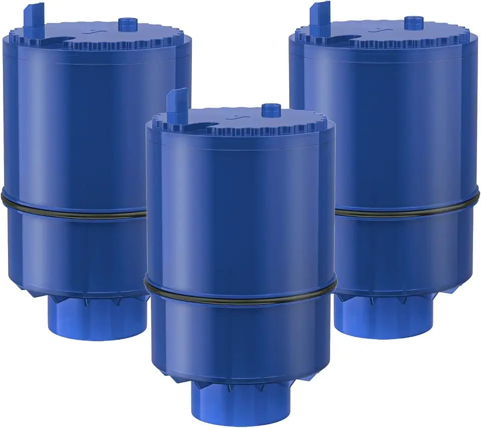 Fil-Fresh 3-Pack PURWater Filter Replacement for RF-9999 PURPLUS Faucet Water Filtration System, NSF Certified, Replace Mineral Core Faucet Mount Water Filter