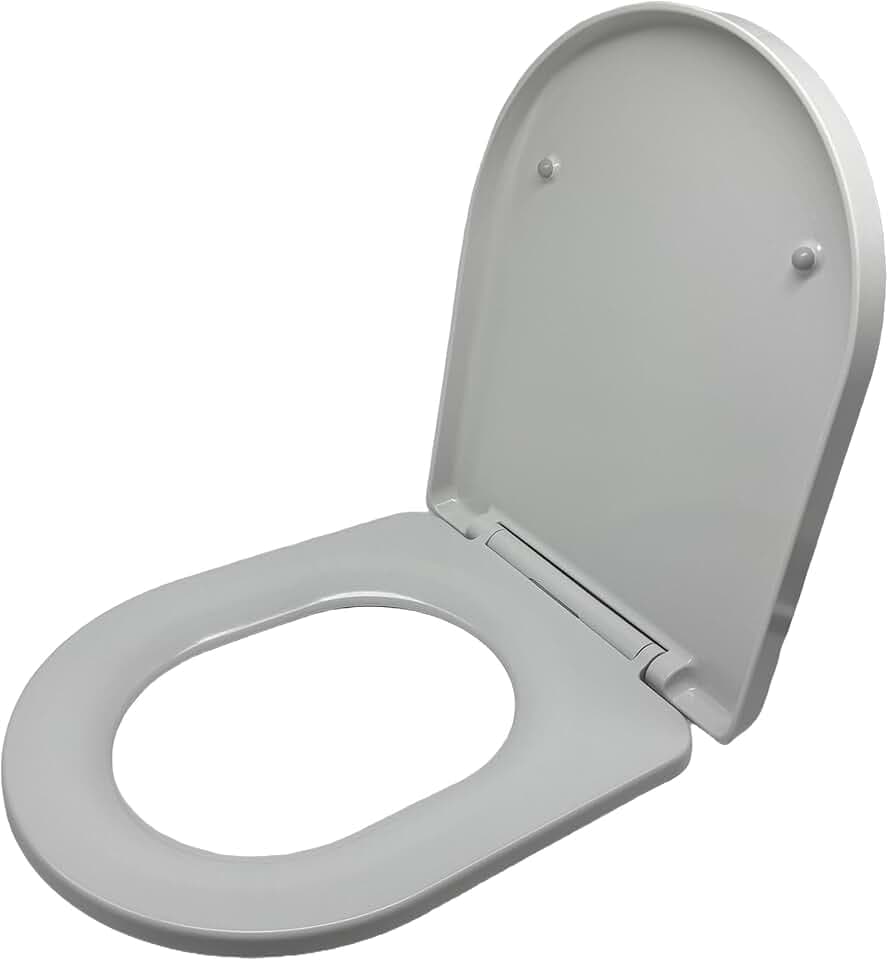 Relaxdays Toilettendeckel mit Absenkautomatik & Quick Release, weiß