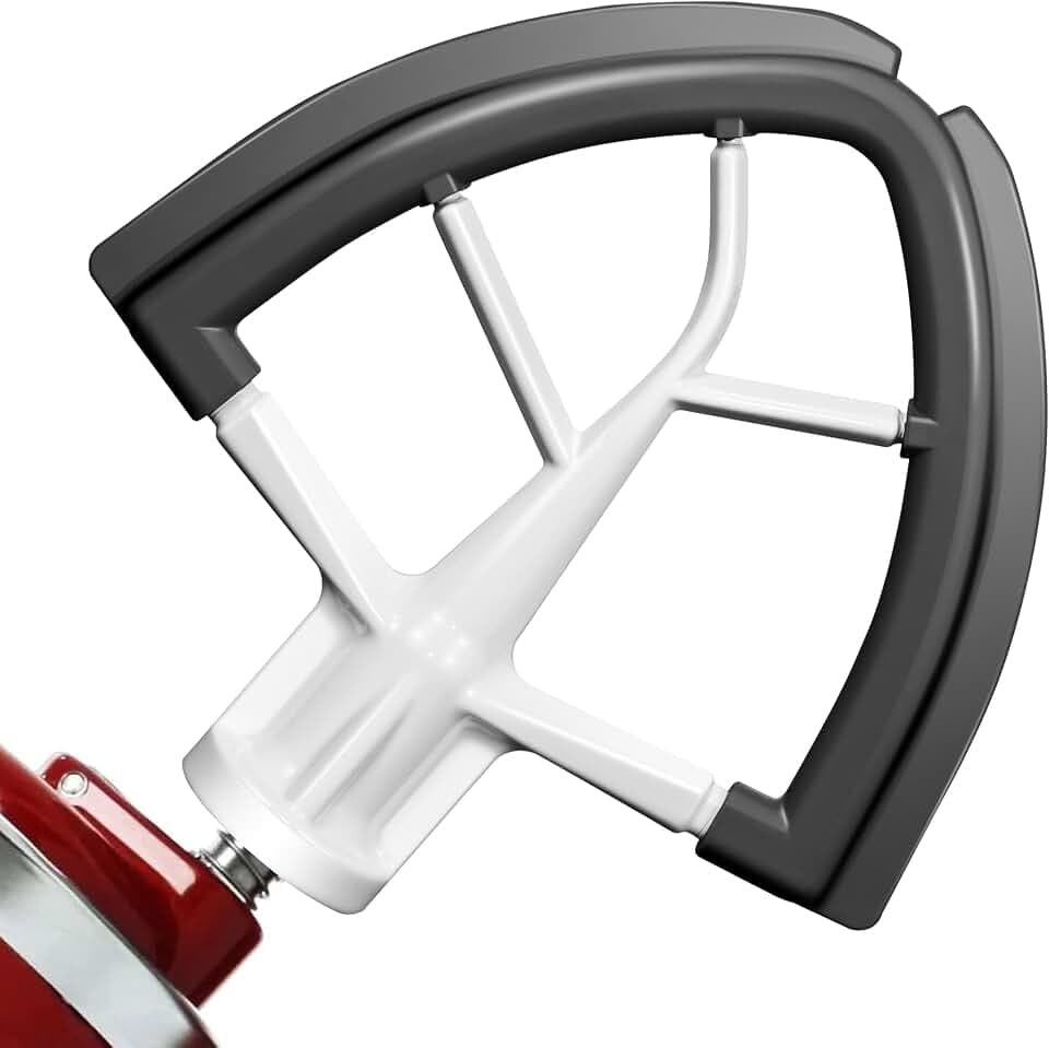 Flex Edge Beater for KitchenAid 4.5-5 Qt Tilt-Head Stand Mixers,Paddle Gray
