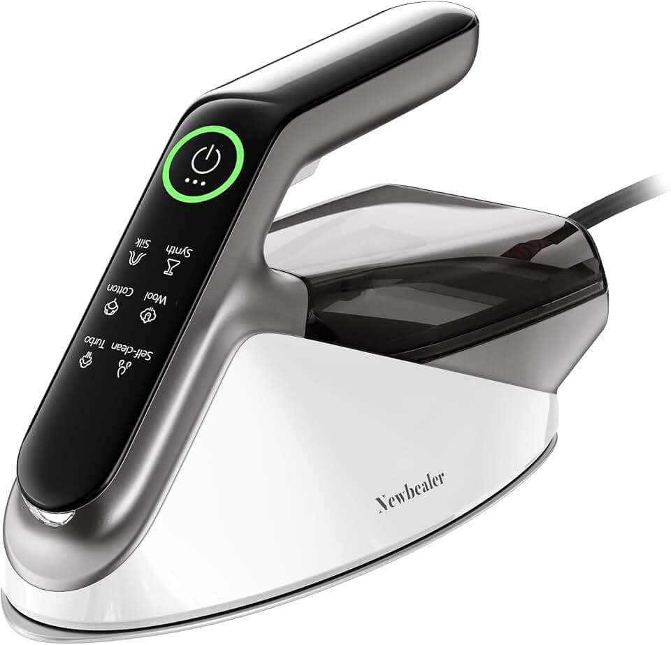 Newbealer Dampfbügeleisen 2400W Turbo, Silber