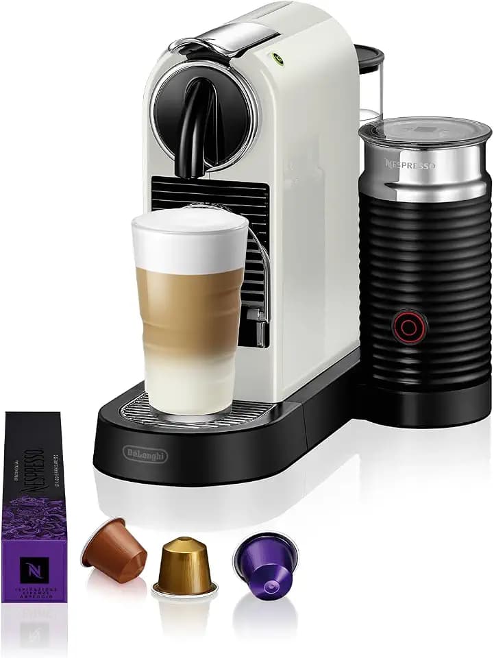 NESPRESSO DE’LONGHI CitiZ & Milk Weiß Original Kapselmaschine EN267.WAE