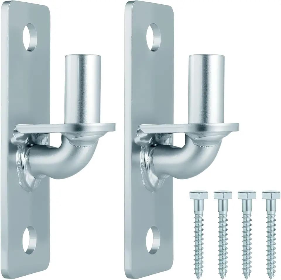2 Pack Wall Mount Gate Hinges with 5/8" Pin Included Screws