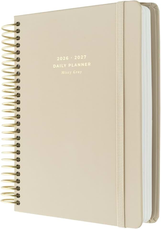 Kokonote Schwarz Misty Gray Hausaufgabenheft 2026/2027 Kalender 2027 A5