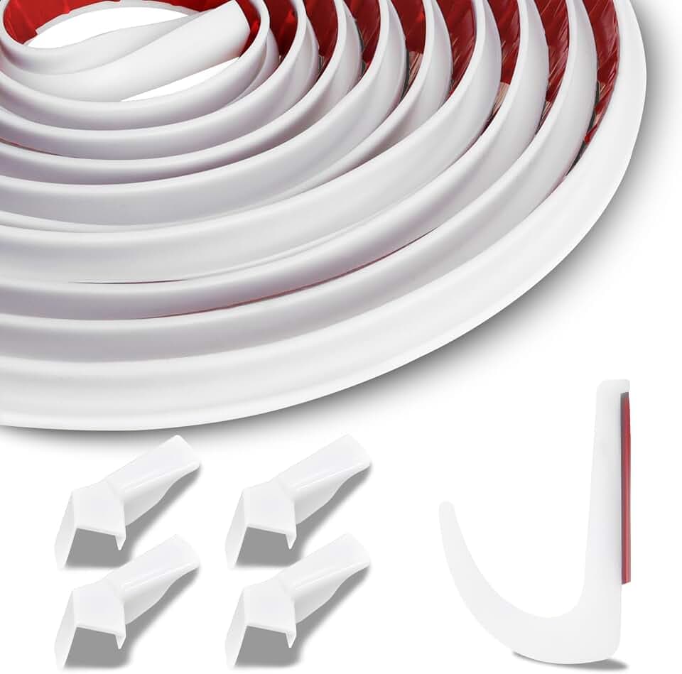 J Shape RV-Regenrinne 12M mit 4 Regenabläufen mit 3M Klebeband