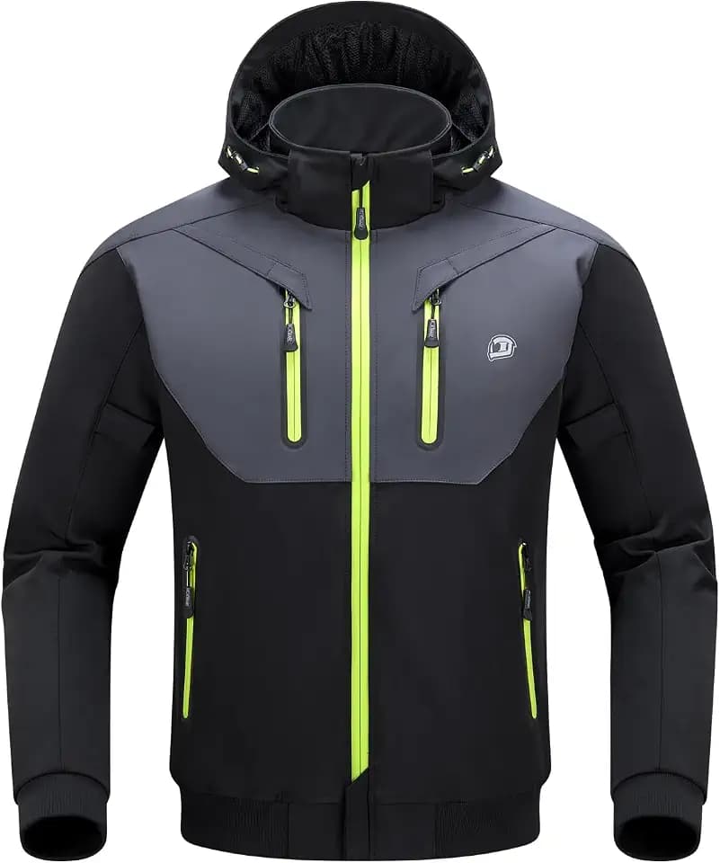 BORLENI Motorcycle Jacket for Men EN 17092-4 Class A with CE2 Armor, Hood