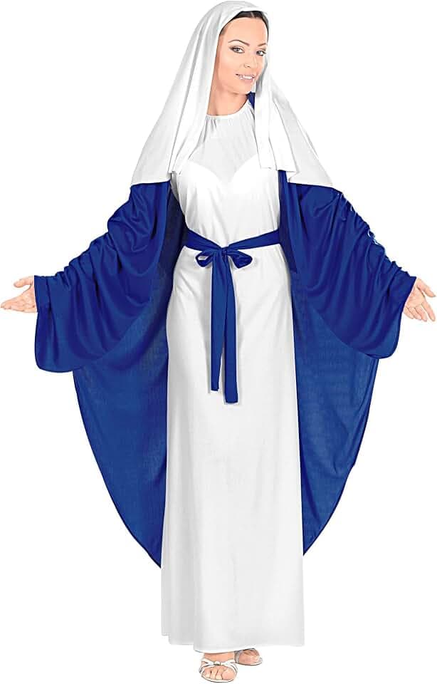 W WIDMANN MILANO Party Fashion - Kostüm Heilige Maria, Kleid, Krippenspiel, Weihnachten, Faschingskostüme