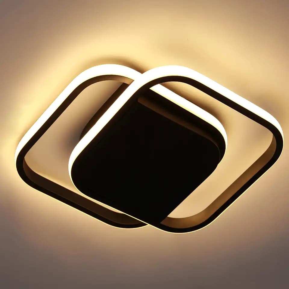 LED Deckenleuchte für Korridor D34CM 30W LED Pendelleuchten für Schlafzimmer Küche Hausbeleuchtung, warmweiße Deckenleuchten 3500K