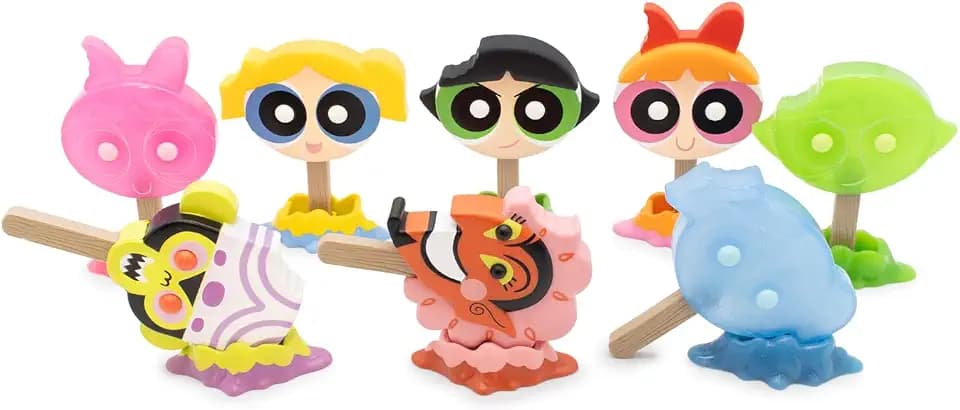 Culture Fly Meltz Powerpuff Girls Blind Box, Includes 1 Mystery Vinyl Figure, Officially Licensed, Detailed Multicolor Finish, 5-Inch Vinyl Figure, Removable Melted Base Stand