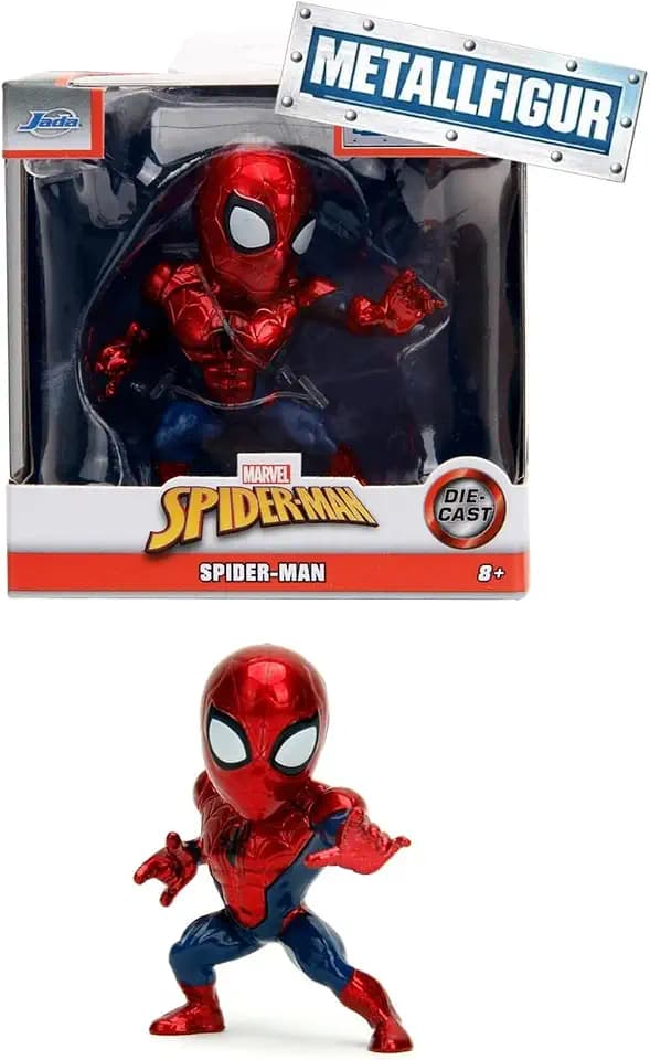 Jada Toys Marvel Spider-Man Figur(Spiderman) - 1 Sammelfigur aus Metall für Fans & Sammler ab 8 Jahre, ca. 6,5cm groß