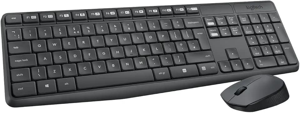 Logitech MK235 Kabelloses Set mit Tastatur und Maus für Windows