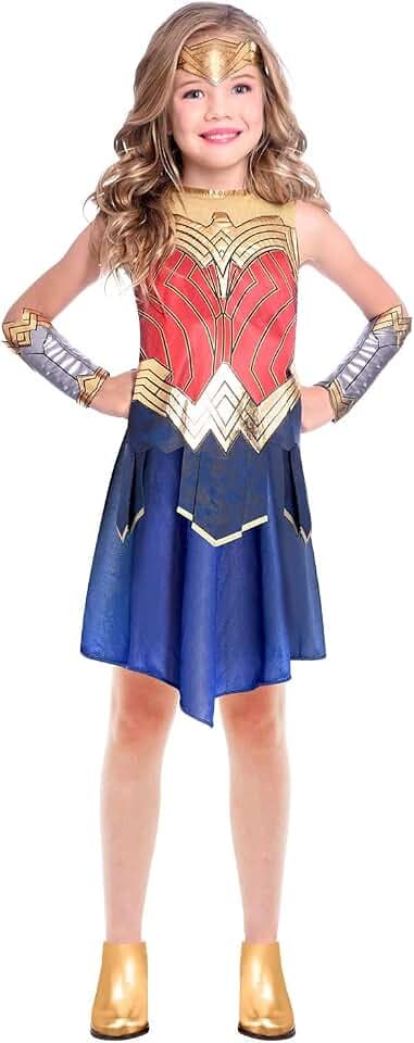 amscan Kind Mädchen Wunder Frau Wonder Woman Warner Bros WW84 Film Kostüm