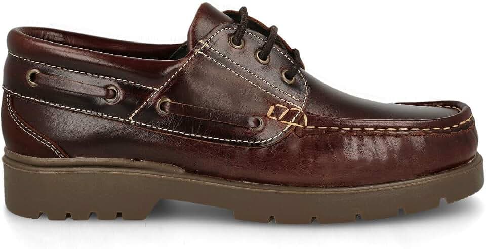 Herren Damen Kinder Bootsschuhe Segelschuhe Mokassins aus Seahorse Geölt Leder 3 Eye Classic Docksides. Brown Gummisohle. Schnürsenkel