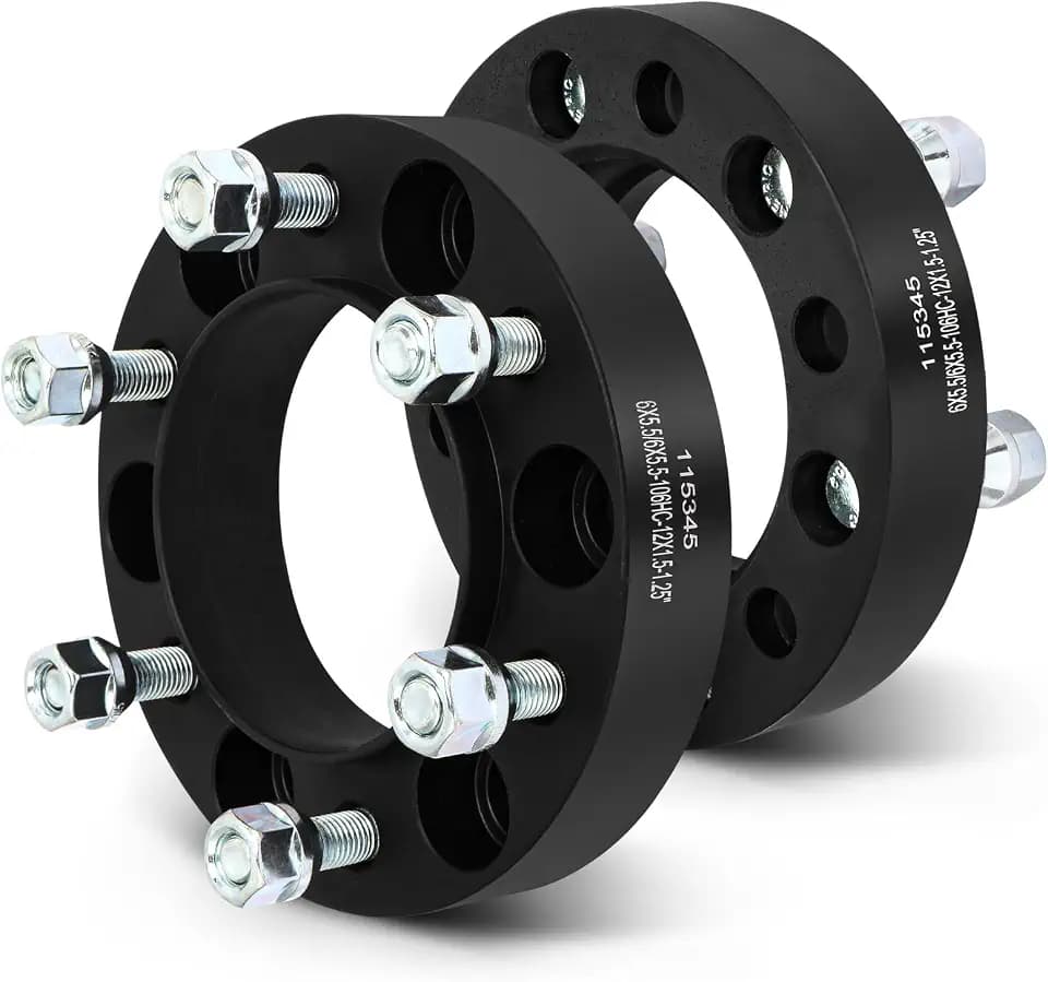 SCITOO 2Pcs 6x5.5 Wheel Spacers 1.25 inch for Toyota Black