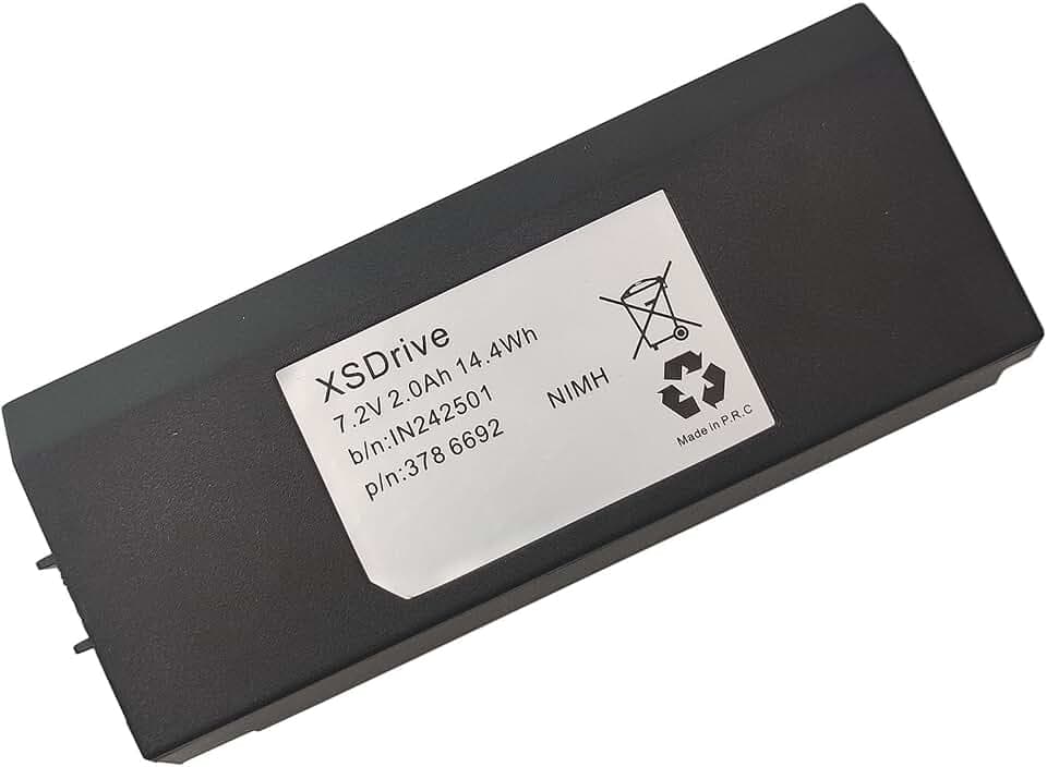 XSDrive 7.2V 2000mAh Ni-MH Rechargeable Battery H3786692 AX-HI6692 HIA7220 Batteries (7.2 Volt, 2.0 Ah, Rechargeable)
