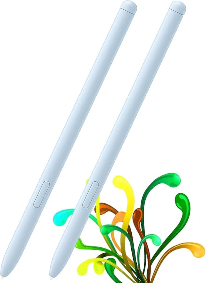 2 Stück Eingabestift Ersatz für Samsung Galaxy Tab S10 Ultra S Pen, Stift für Galaxy Tab S10, Tab S10 Plus, Tab S10 Ultra, Tab S10 Lite mit Spitzen/Federn (ohneBluetooth), Mondstein Grau