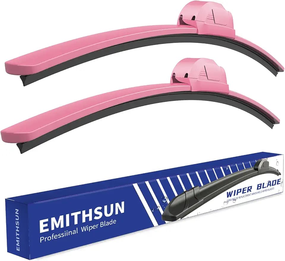 26"+22" Pink Windshield Wiper Blades(Set of 2)