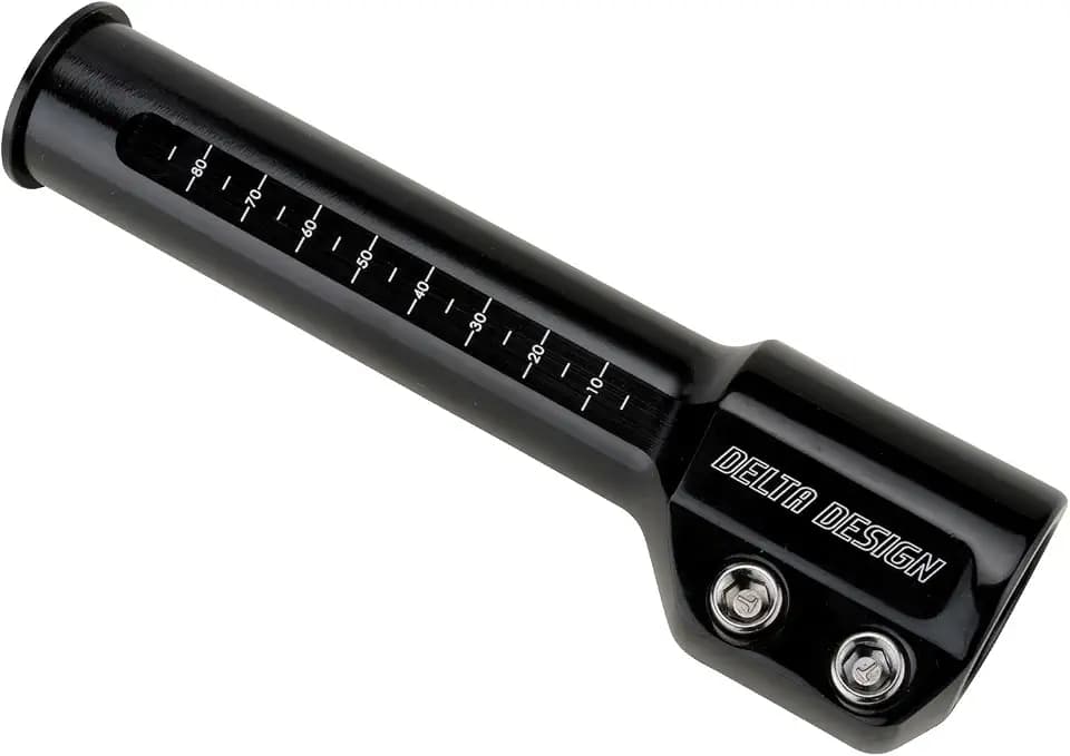 Delta Cycle & Home Bike Stem Raiser Handlebar Extender Increases Bar Height Up to 4.6" - Riser Adapter for Mountain Bike (MTB), Hybrid, Road Bike, with Durable Aluminum Construction